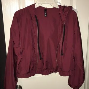 Crop top windbreaker